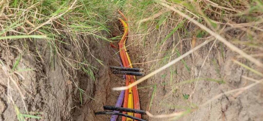 fiber installation - trenching